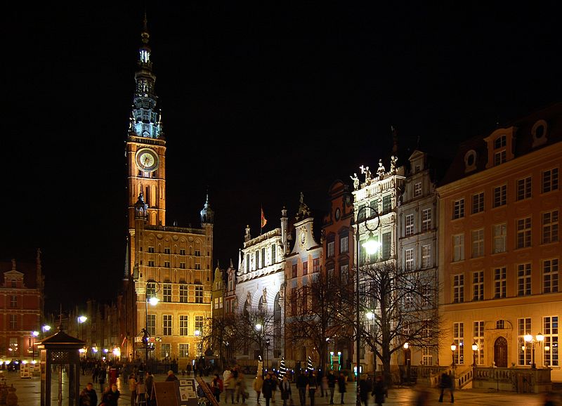 Rowerowy Gdańsk nocą